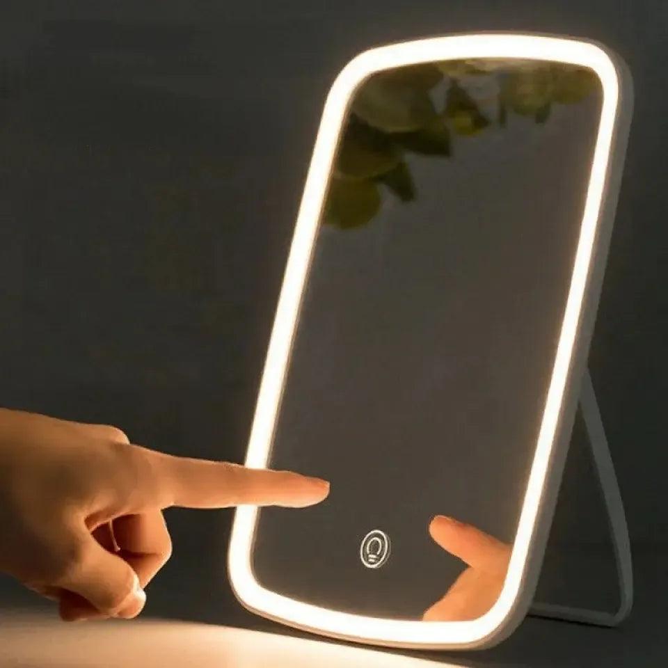 Espejo De Tocador Con Luz LED 3 Tonos Y Brillo Ajustable