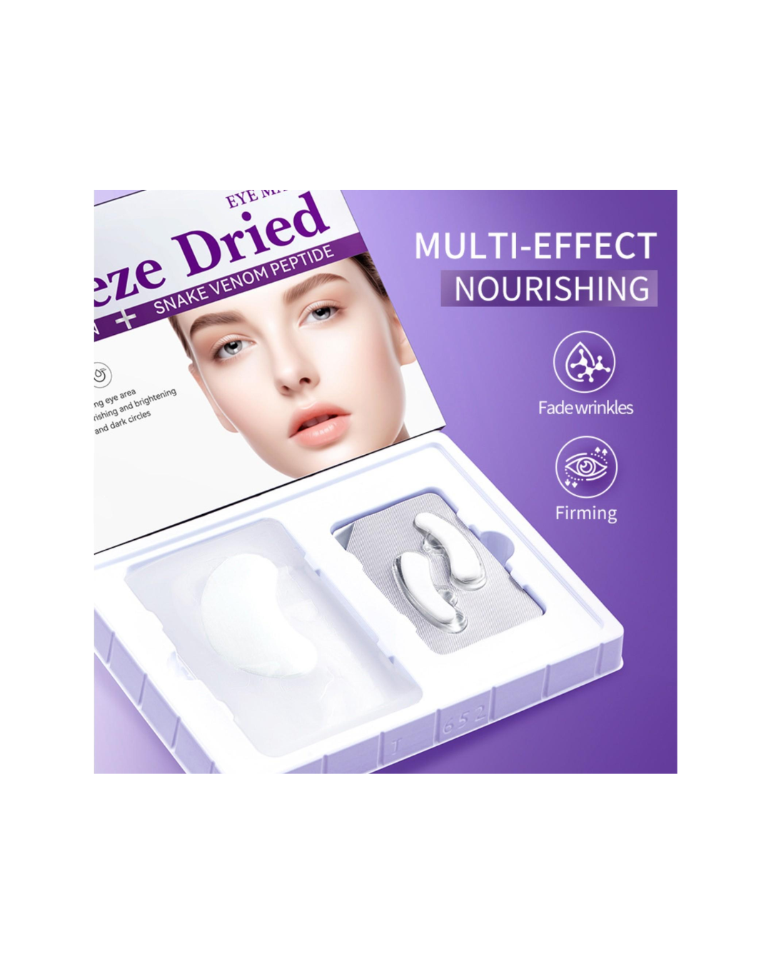 Parches De Ojos Liofilizados Con Colágeno Y Péptidos